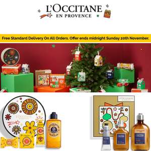 L’Occitane Free Standard Delivery (No Minimum Spend and No Code Needed) - @ L'Occitane