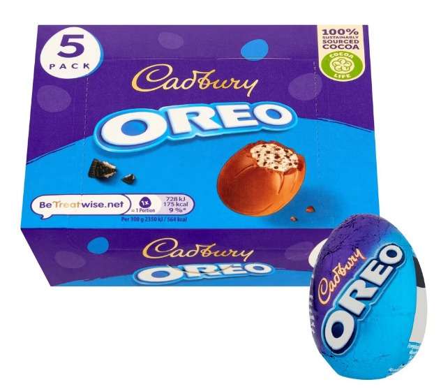 Cadbury Creme Egg Mixed / Cadbury Caramel Egg / Cadbury Oreo Egg 5 Pack (Clubcard Price)