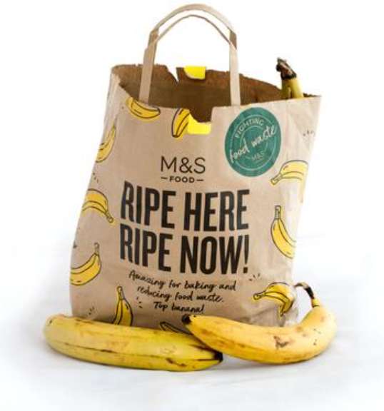 Ripe Here Ripe Now Marks & Spencer 25p M&S banana bag - Corby Northamptonshire