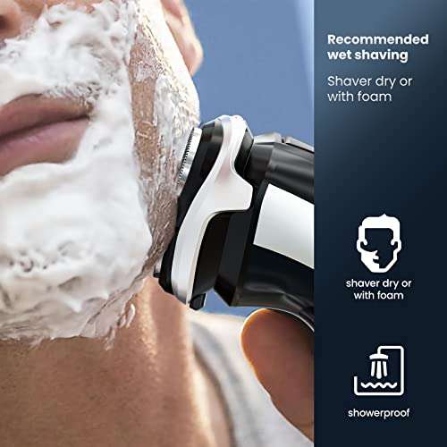 SweetLF Dry and Wet Electric Shaver (inc 1 extra 3 Blades Replacement+1 Quick Charger) Rechargeable Electric Razor - Sold by aldtecheu FBA