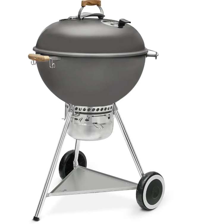 Weber 70th Anniversary Edition Kettle Charcoal BBQ Metal Grey 57cm With Code