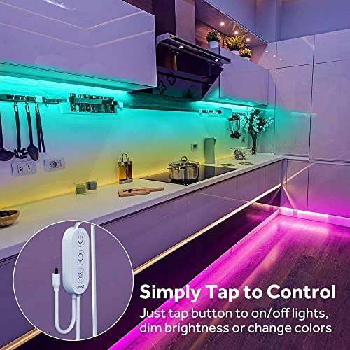 Govee LED Strip Lights 20m, RGB Colour Changing LED Strip Lights with Remote 20m & Control Box £17.99 @ Sold by Govee UK fulfilled by Amazon