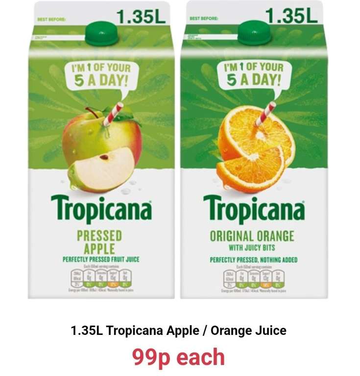 1.35L Tropicana Original Orange with Juicy bits