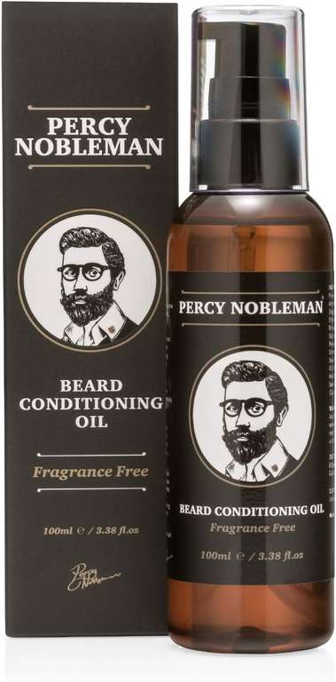 Beard Conditioning Oil by Percy Nobleman - A Beard Softener and Deep Conditioner For Men 100ml with voucher @ Ellipsis Brands / FBA