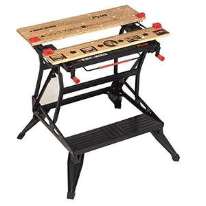 BLACK+DECKER Workmate Plus, Work Bench Tool Stand Saw Horse , Dual Height with Heavy Duty Steel Frame £54.99 @ Amazon
