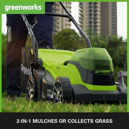 Greenworks G24X2LM36K2X Cordless Lawnmower £159.99 @ Amazon