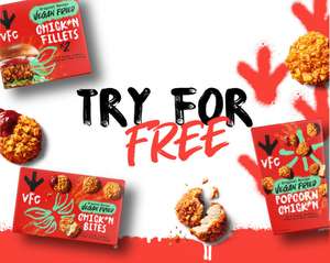 Free VFC Vegan products (Chicken Bites, Popcorn Chicken & Fillets) with cashback claim / Initial £3.00 (minimum spend applies) @ Tesco