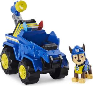 PAW Patrol, Dino Rescue Chase’s Deluxe Rev Up Vehicle with Mystery Dinosaur Figure - £7.50 @ Amazon
