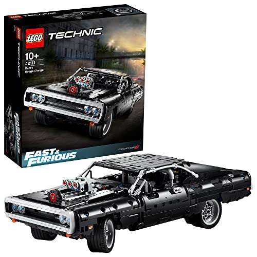 LEGO Technic 42111 Fast & Furious Dom's Dodge Charger Car Model - With Voucher
