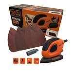 BLACK+DECKER 55 W Detail Mouse Electric Sander with 6 Sanding Sheets, BEW230-GB £16.99 Prime Day Deal @ Amazon