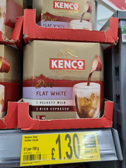Kenco Duo Flat White Instant Coffee x 6 