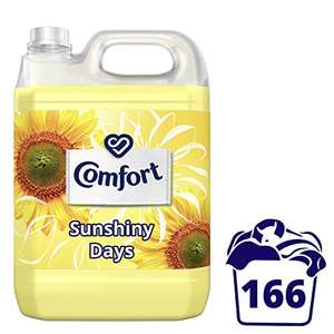 Comfort Sunshiny Days All-day Odour 166 Wash 5 Litre £7 / £3.85 with 15% Subscribe & Save + 15% voucher on first S&S) @ Amazon