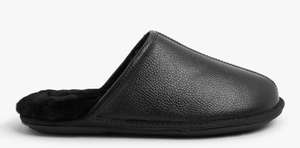 Sheepskin Leather Mule Slippers, Black limited sizes £14.70 + £2.50 click and collect @ John Lewis