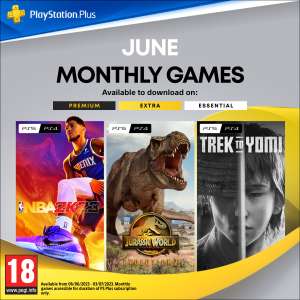 PS Plus Essential (June) - NBA 2K23, Jurassic World Evolution 2 and Trek to Yomi @ Playstation Store