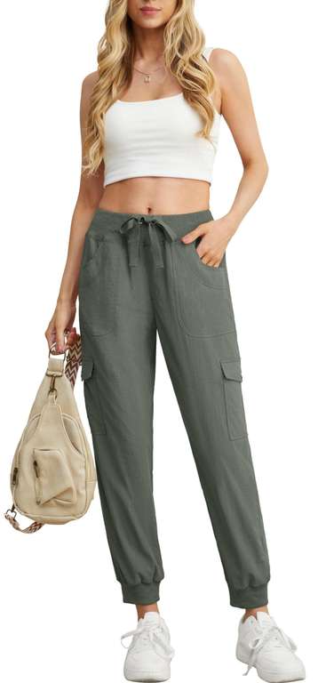 GRECERELLE Women's Casual Cargo Trousers XS-XXL at Amazon for £13.49 ...