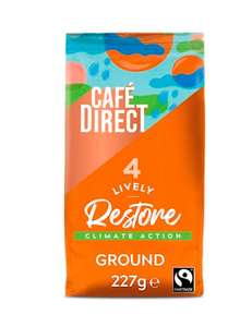 Pack of 6 Cafédirect Restore Roast Fairtade Ground Coffee 227g £11.70 with 40% off Voucher £10.72 S&S