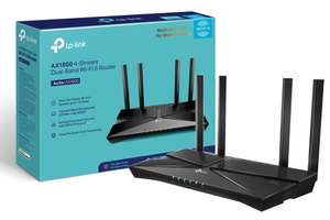 TP-Link Next-Gen Wi-Fi 6 AX1800 Mbps Gigabit Dual Band Wireless Router, OneMesh Supported, Dual-Core CPU 1× USB 2.0 Port