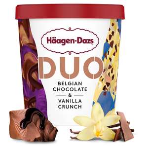 Haagen Dazs Duo Belgian Chocolate & Vanilla 420ml - £1.38 @ Sainsbury's Guildford