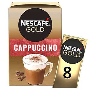 Nescafé Gold Cappuccino Instant Coffee, 8 x 15.5g, 8 Count (Pack 1) £1.63 S&S