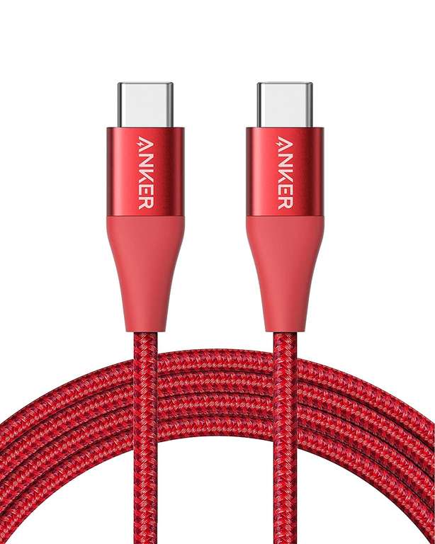 Anker PowerLine+ II 60w 2m/6ft USB C Cable Nylon Braided Red £7.99 (Other Colours £8.99) Dispatches from Amazon Sold by AnkerDirect UK