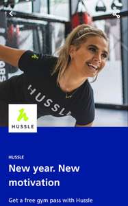 Free Hussle Day Gym Pass via O2 priority