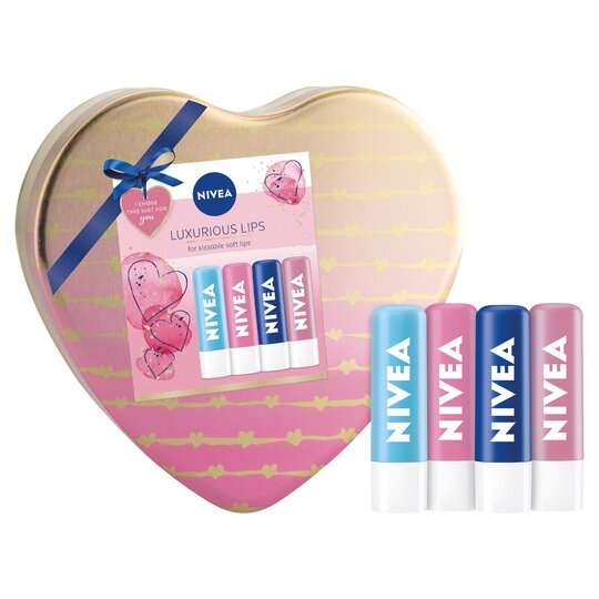 Nivea Luxurious Lips Gift Set —set of 4 - £4.50 @ Tesco (Clubcard Price)