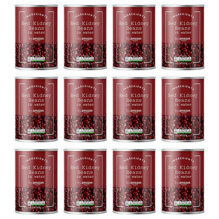 by Amazon Red Kidney Beans, 400g, Pack of 12 (S&& £5.22 - £4.67)