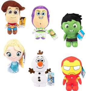 Disney Lil Bodz Plush Toy: Woody, Spider Man, Hulk, Elsa, Hulk, Iron Man + More 2 For £8 (+£2.99 Collection Or £3.99 Delivery) @ The Works