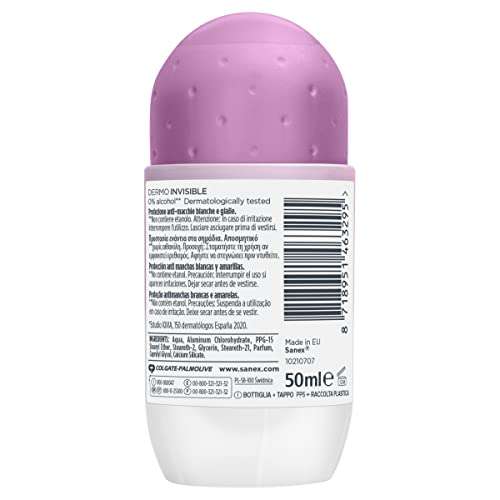 Sanex Dermo Invisible Roll On Antiperspirant White 6 Pack: £6 (£5.40/£5.10 S&S) + 10% Voucher On 1st S&S @ Amazon