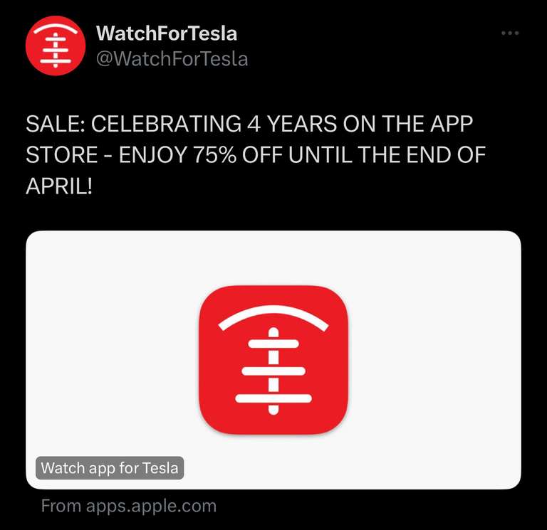 Watch App For Tesla