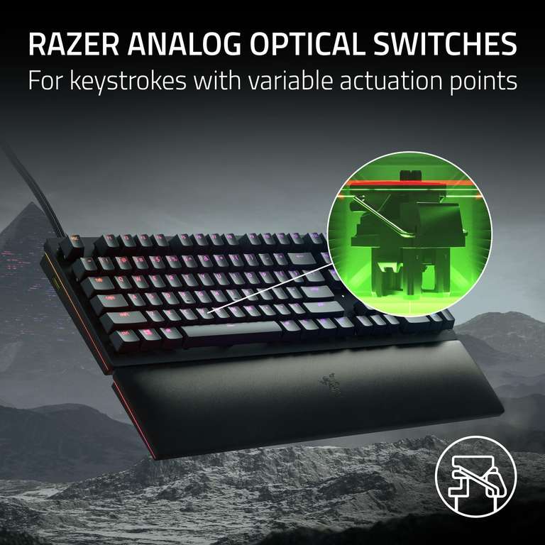 Razer Huntsman V2 (Analog Switch) - Optical Gaming Keyboard with Near-Zero Input Latency