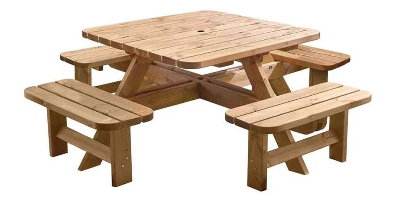 Anchor Fast 8 Seater Pine Wood Picnic Table £470.98 @ Costco