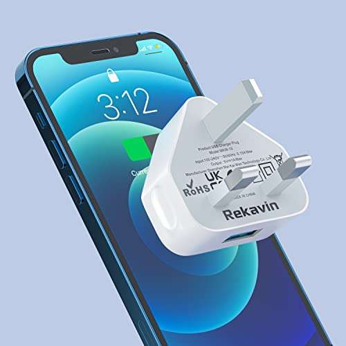 4 Pack USB Plug UK Mains Charger, Rekavin USB Wall Plug Adaptor UK Compact Power USB Adapter £11.89 Dispatches from Amazon Sold by Makvin