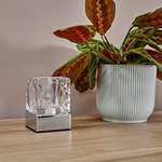 MiniSun Glass Ice Cube Touch Table Lamp with Chrome Base - Sold by ValueLights