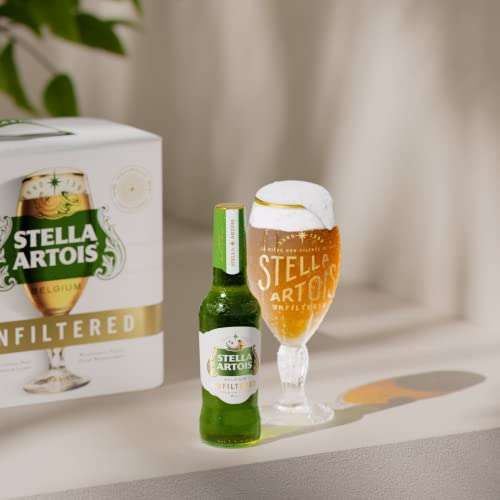Stella Artois Belgium Unfiltered Lager Beer 330 ml (Pack of 12) bottles £10 / £9 Subscribe & Save @ Amazon