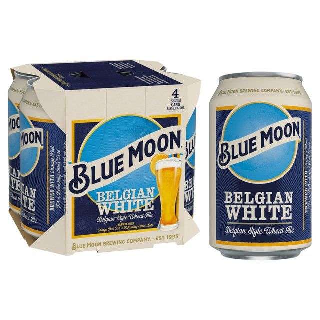 Blue Moon Belgian White Wheat Ale Beer 24 x 330 ml - £28.49 / £27.02 or £24.22 First Order Subscribe & Save @ Amazon