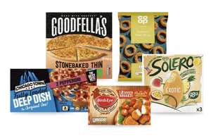 Coop 5 Freezer Favourites For £5 (Members) Chicago Town Pizzas, Goodfellas Garlic Bread, Chicken Nuggets, Onion Rings & Solero @ Co-op