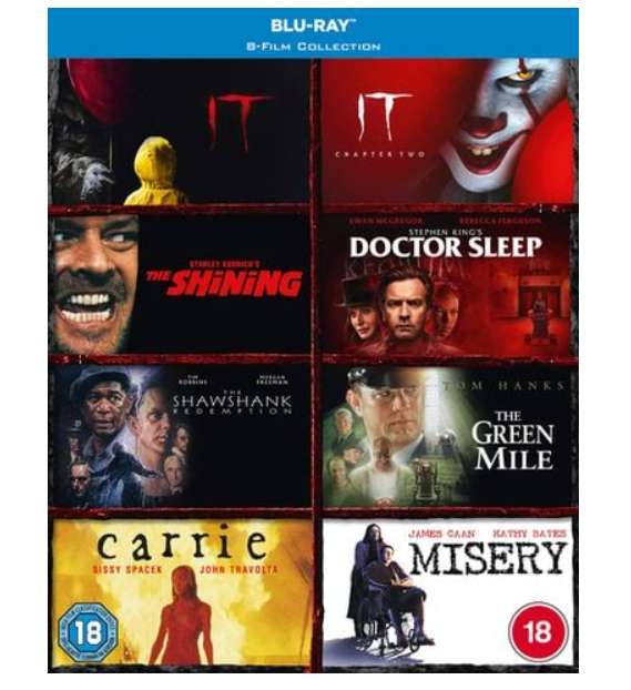 Stephen King 8 Film Collection (18) 8 Discs used £12 Free click and collect @ Cex