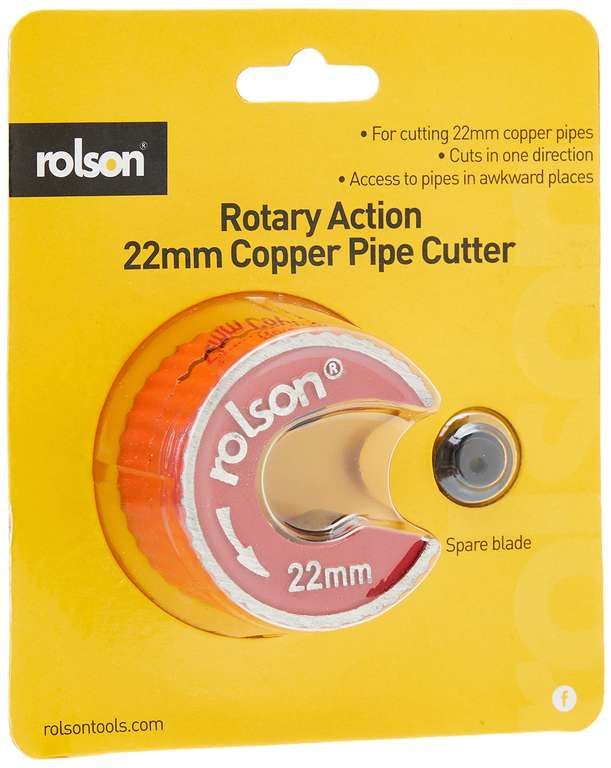 Rolson 22408 22 mm Copper Pipe Cutter £4.99 at Rajanis FBA | hotukdeals