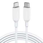 Anker 6ft USB C to USB C 100W Fast Charging Charger Cable - White £6.99 @ AnkerDirect / Amazon