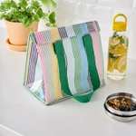 FLADDRIG lunch bag Lunch bag, striped/multicolour, 25x16x27 cm - £1 (Free Collection) @ IKEA