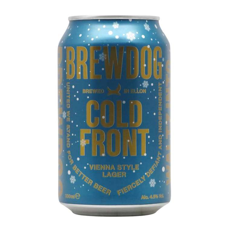 Brewdog Cold Front Vienna Style Lager (330ml) - 79p or 2 for £1.50 at Heron Foods Acomb