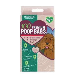 Rosewood 100 Premium Poop Bags for dogs