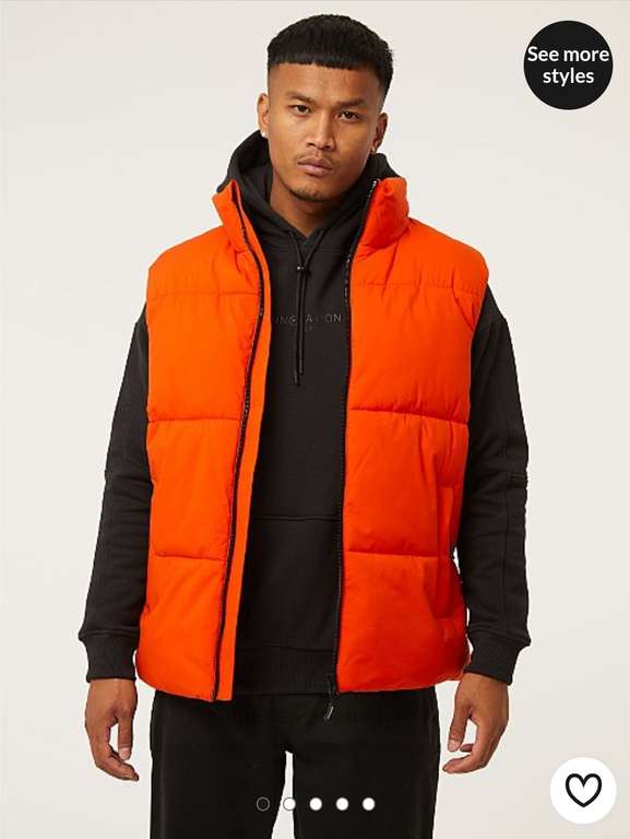 Orange Padded Gilet for XS - L £12.50 + free click & collect @ George (Asda)