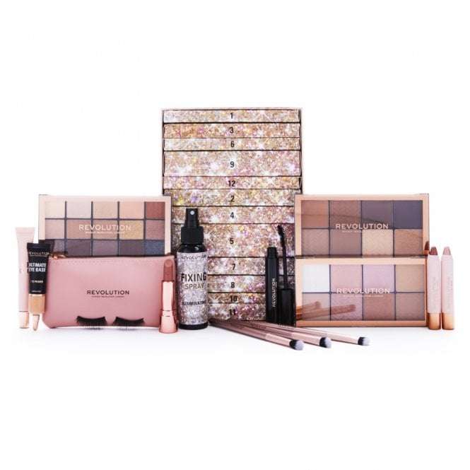 Makeup Revolution Ultimate Glamour Collection 12 Day Advent Calendar & Pout Mouth Or Pore Strip £10.43 + Free Delivery @Justmylook