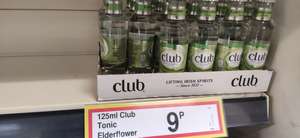 Club elderflower tonic water 125ml BBE July '22 9p @ farmfoods Huddersfield