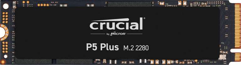 Crucial P5 Plus 500GB M.2 PCIe Gen4 NVMe Internal Gaming SSD - Up to 6600MB/s, Solid State Drive - CT500P5PSSD8