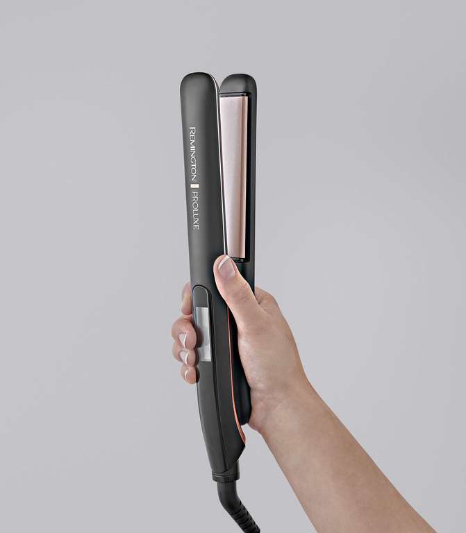 Remington Proluxe Ceramic Hair Straighteners with Pro+ Low Temperature  Protective Setting and Luxury Storage Pouch, Midnight Edition