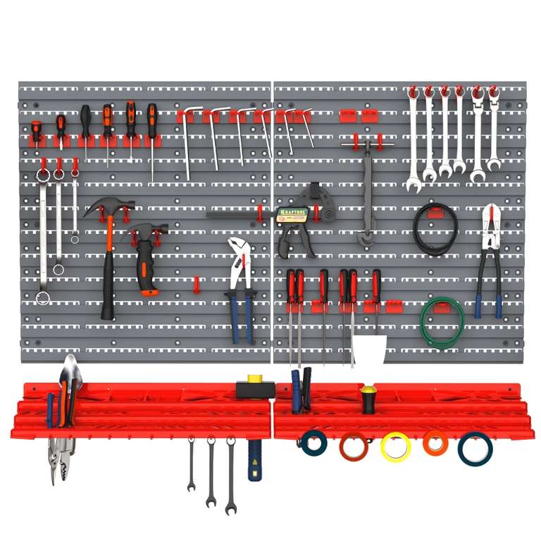 DURHAND 54 Pcs On-Wall Tool Organiser £18.89 Delivered Using Code @ AOSOM