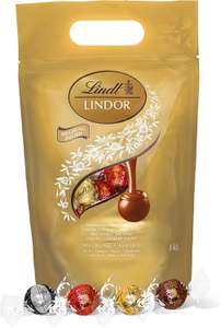 Lindt Lindor Mixed Assortment of Chocolate Truffles Bag -Approximately 80 Balls, 1kg - Short Expiry £11.34 via Amazon Warehouse